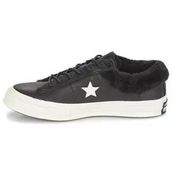 Черные мужские кроссовки Converse One Star Low Street Egret 162601C