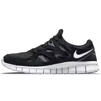 Черные мужские кроссовки Nike Free Run 2 темно-серые 537732-004 40