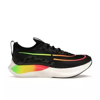 Черные мужские кроссовки Nike Zoom Fly 4 Green-Strike Total-Orange Volt DQ4993-010 38.5