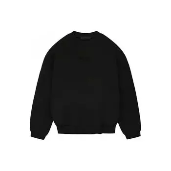 Черные мужские топы Fear of God Essentials с круглым вырезом 192BT232040F S