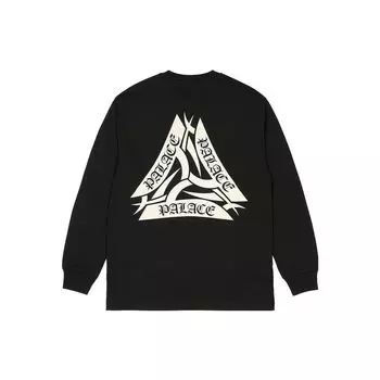 Черные топы унисекс с длинными рукавами Palace Tribal Tri P25LS010