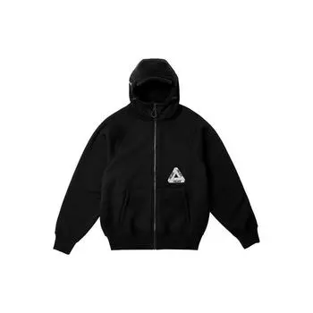 Черные топы унисекс с капюшоном Palace Thermal Bonded P25CS105