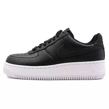 Черные женские кроссовки Nike Air Force 1 Upstep черно-белые 917588-001