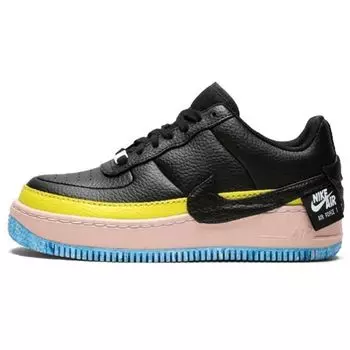 Черные женские кроссовки Nike Air Force 1 Jester Sonic-Yellow AT2497-001