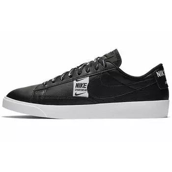 Черные женские кроссовки Nike Blazer Low SE белые AV9374-010