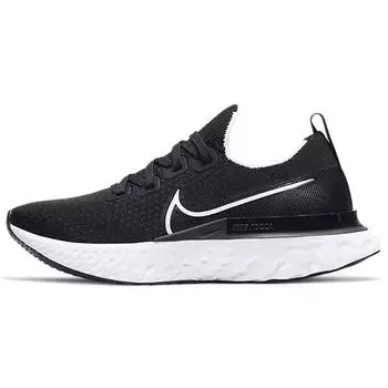 Черные женские кроссовки Nike React Infinity Run белые темно-серые CD4372-002