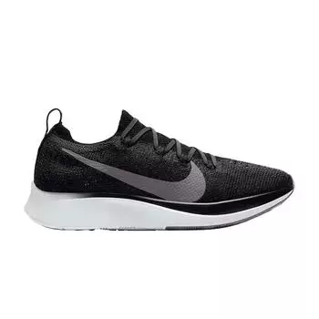 Черные женские кроссовки Nike Zoom Fly Flyknit Gunsmoke-White AR4562-081