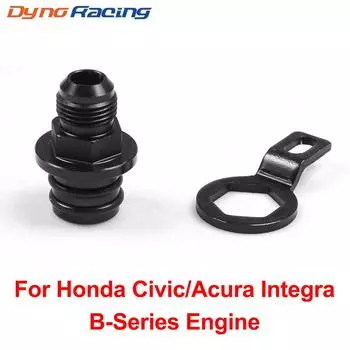 Черный AN10 адаптер сапуна заднего блока для Acura Integra Honda CR-V Civic маслоуловитель B16 B18 B20