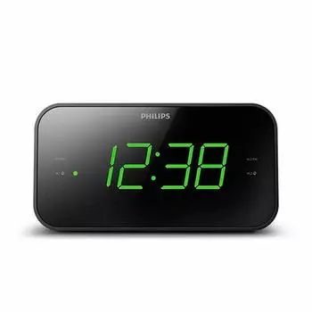 Черный будильник Philips