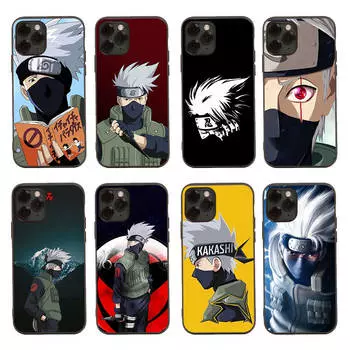 Черный чехол для Xiaomi Poco X6 X4 M5 M6 F5 F6 C65 C55 C50 C51 C40 Pro Redmi 14C A3X 13C 12C 11T 10A 9C Note 7 6 8A Plus D-49 Наруто Какаши Redmi Note 13 5G олений