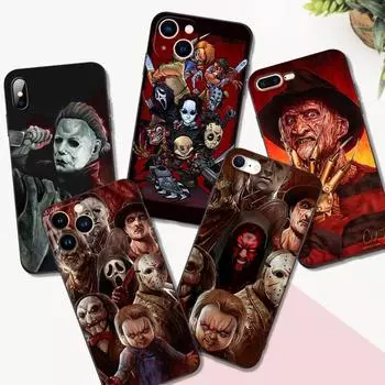 Черный чехол из ТПУ для iPhone 5 5S SE 2020 6 6S 7 8 plus x 10 XR XS 11 12 13 mini pro MAX задняя крышка фильм ужасов iphone 13 pro
