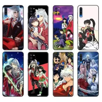 Черный чехол из ТПУ для Samsung Galaxy A50 50S A30S A10 A01 A11 A21S A31 A41 A51 A71 M21 M30S S10 LITE Чехол Inuyasha Samsung A01