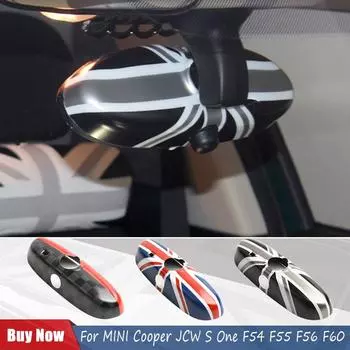 Черный для MINI Cooper F54 F56 F55 F57 F60, автомобильное зеркало заднего вида, корпус хэтчбека, ПК, пластик, модный авто With Hole красный