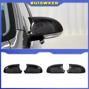 Черный для VW GOLF 5 V MK5 GTI Jetta Passat B5.5 B6 EOS Sharan Superb боковое крыло зеркала заднего вида, сменные крышки в виде ракушки Bright black