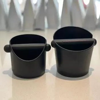 Черный кофейный контейнер Knock Box Espresso Dump для кофейной гущи со съемным Knock Bar и нескользящим основанием Barista Grind Waste Bin