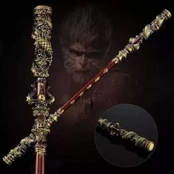 Черный миф WUKONG игровой товар 35 см Qitian Dasheng Ruyi золотой обруч цельнометаллическое украшение ручной работы модель - Black Myth Wukong