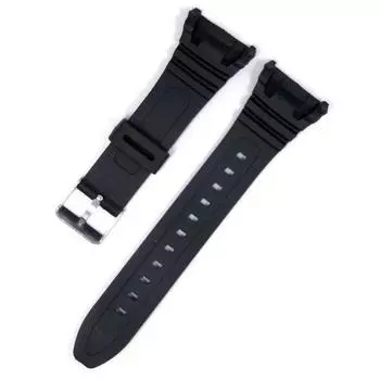 Черный ремешок для часов 28x21 мм для Casio W96H W96 W-96H 577EA1 W-96H-1AV W-96H-1