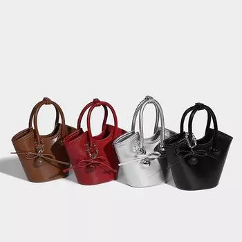 Cherry Love Portable Tote 2024 Новая свадебная корзина для овощей большой емкости Универсальная сумка-мессенджер через плечо красный