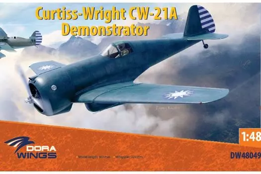 Чертежи прототип истребителя Curtiss Wright ВВС Китая Пластиковая модель DWS48049 Литье Цвет 1/48 CW-21A