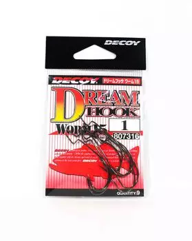 Червь-приманка 15 Dream Hook Размер 1 (7316)