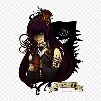 Chesire Cat Oc Cheshire Cat American Mcgee s Alice, термопереносная печать, виниловые нашивки, наклейки для одежды, аппликации «сделай сам», моющиеся нашивки