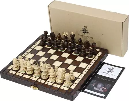 ChessJapan Шахматы Жемчужина 29см Деревянные бежевый