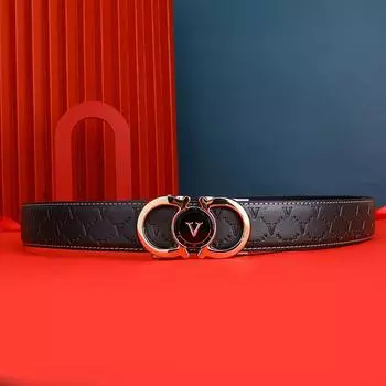 Четыре сезона в наличии новый мужской ремень из натуральной кожи деловой повседневный принт взрывоопасный устойчивый к царапинам и износостойкий ремень пряжка текстура 110cm