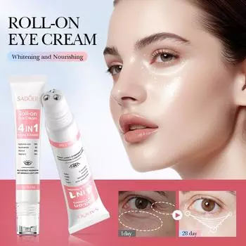 Четыре в одном: укрепляющий и питательный крем для век с вращающимся эффектом, увлажняющий, снимающий усталость 20g