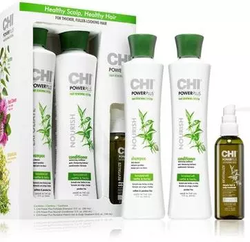 Chi Power Plus On-going Ensemble Pour De Beaux Cheveux Sains TU прозрачный