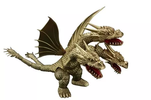 Chibimaru Godzilla Series King Ghidorah 70th Anniversary Version Plastic Model No.401 (1991)
