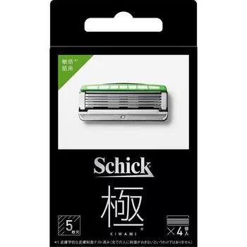 Chic Kiwamisic Japan Chic Kiwami Сменные лезвия для чувствительной кожи 4 шт. в упаковке