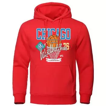 Chicago Basketball Dream 76 женский пуловер с принтом, толстовки для творчества, повседневная одежда больших размеров, осенняя теплая женская толстовка S