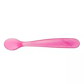 Chicco Duplo Soft Pink Силиконовая ложка 6 месяцев+ 2 шт.