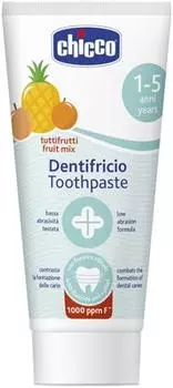 Chicco Toothpaste Fruit Mix dentifrice pour enfants au fluorure TU прозрачный