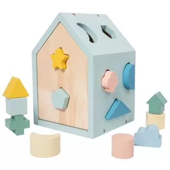 Children Educational Geometric Shape Matching Building Block Smart House Teaching Aids Exercise Hand-Eye Coordination Early Education Cognitive Toys