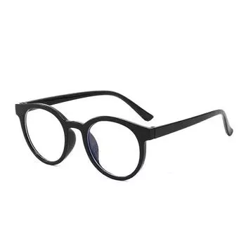 Children S Anti-Blue Flat Glasses Round Frame Retro Children S Goggles Computer Tablet Online Class Glasses Tide as shown in the picture прозрачный белый