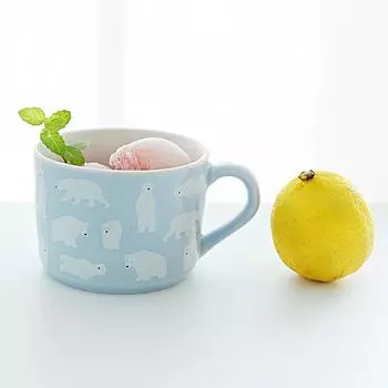Children s cartoon milk mug with lid creative Ceramic Cup Mugs Coffee Cups animal Drinkware Gift