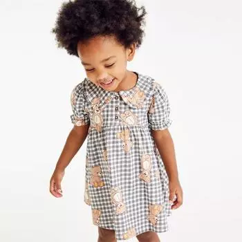 Children s dress summer new style small and medium-sized children s style striped short-sleeved skirt for girls 90cm