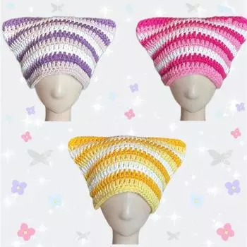 Children s Hat Autumn and Winter New Woolen Hat Children s Antler Ear Protection Knitted Hat Cartoon Ear Protection Hat To Keep Warm 56-59cm adult