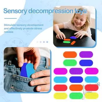 Children S Sensory Tablets, Stress-Relieving Toys, Silicone Stress-Relieving Toys Kidstoys One Size
