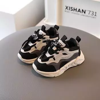 Children s Sneakers for Boy Spring Autumn Mesh Tennis Shoes for Girls Fashion Causal Kids School Basketball Shoes Breathable 21 синий