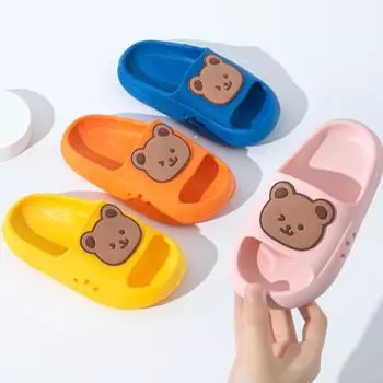 Children s Summer Slippers for Women, Cute Little Princess, Indoor Shower, Anti Slip, Men s and Children s Parent-child Slippers 22-23 розовый