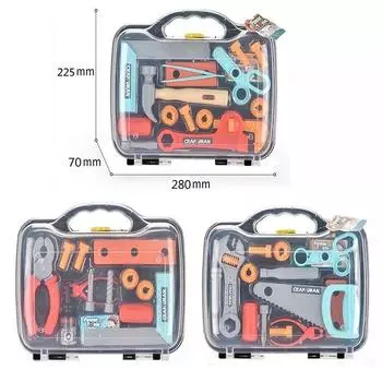 Children s Tools Suitcase, DIY Assembly, Play House Toys, Baby Maintenance Tools Storage Box разноцветный