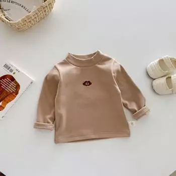 Children s Winter Cartoon Base Layer Outfit, Ages 0-5, Fashionable Korean Innerwear for Boys and Girls, Model AY648.