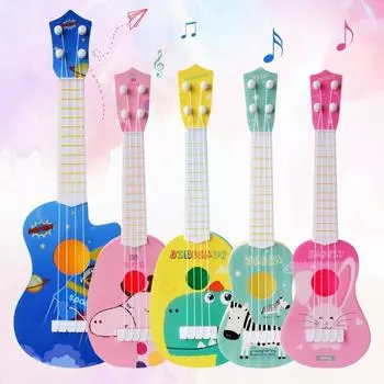 Children Toys Kids Learn Guitar 4 String Cute Fruit Ukulele Children Kids Musical Instruments Educational Ukulele Toys Gift