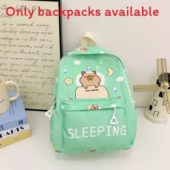 Childrens Themed Capybara Backpack With Letter And Cartoon Print For Use School