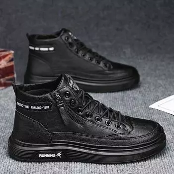 Chinese Factory Wholesale High-quality Men s Casual Shoes, Fashionable Sports Walking Board Shoes 40 чёрный