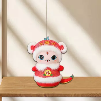 Chinese Snake Plush Toy Animal Doll Stuffed Figure красный