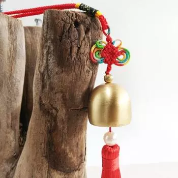 Chinese Style Pure Copper Wind Chime Home Living Room Bedroom Balcony Atmosphere Decoration Fun Craft Gift 1-10 Bells alloy