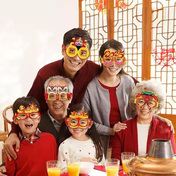 Chinese Year Eyeglasses Party Glasses Novelty Favor Spring Festival Decorations Cartoon
